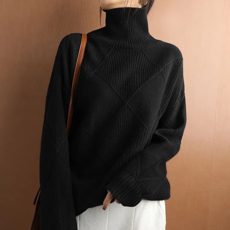 Zoe™ - Comfortable Soft Turtleneck Sweater - veyora