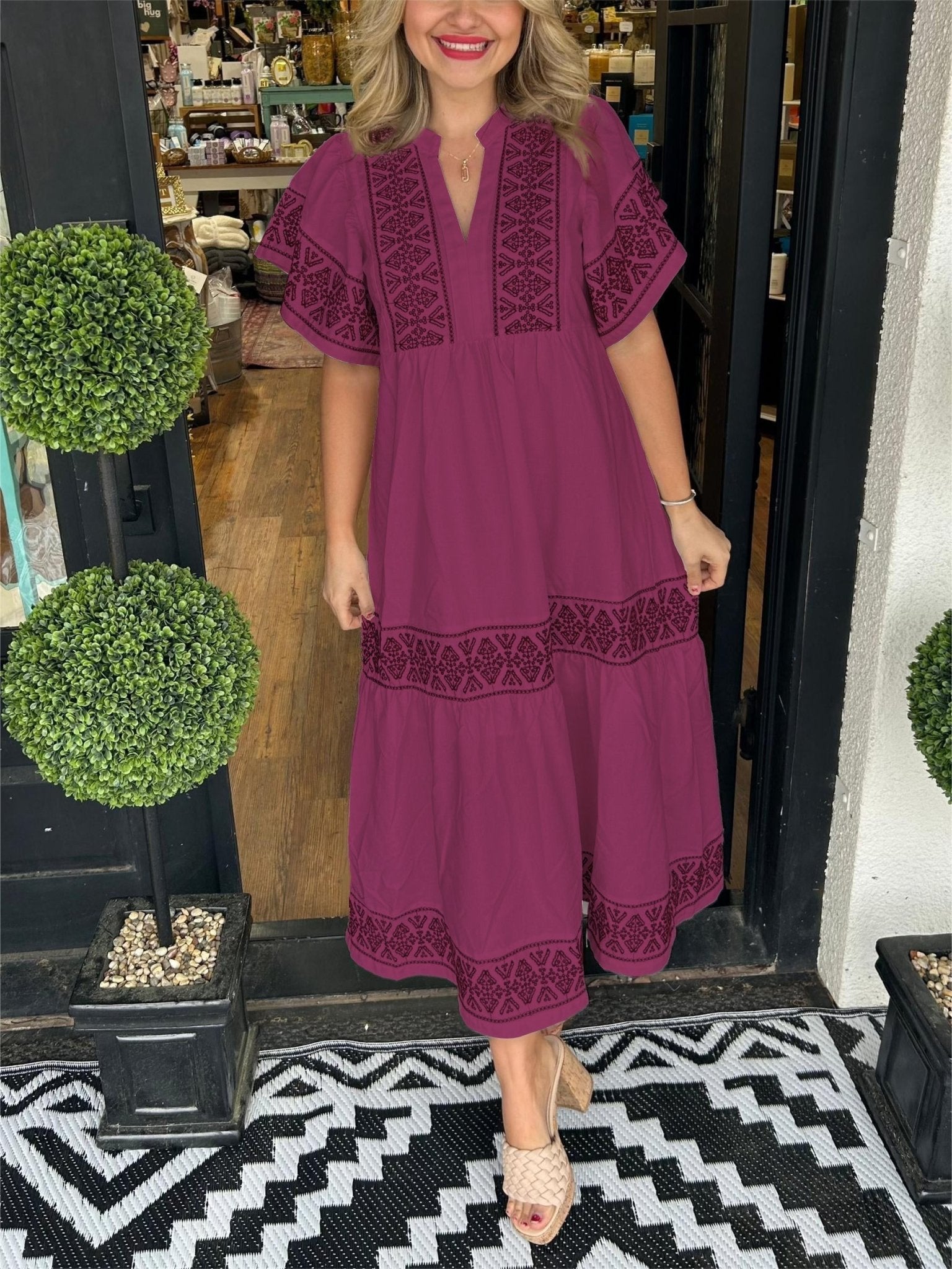 Riley™ - Elegant Boho Dress - veyora