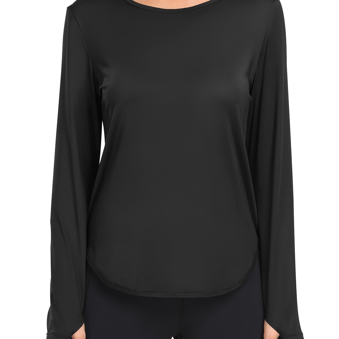 Womens Long Sleeve T-Shirt - Ultra - Lightweight, Breathable, Fashionable Sports Top with Thumb Holes Design - Provides Superior Sun Protection for Yoga, Running, and Outdoor Activities - veyora