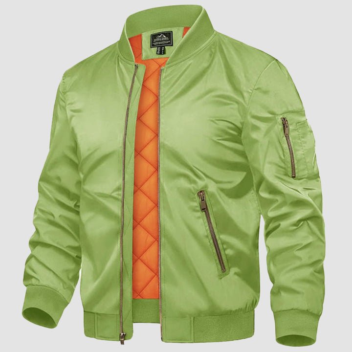 Men's Bomber Jacket – Casual Zip - Up Windbreaker - veyora