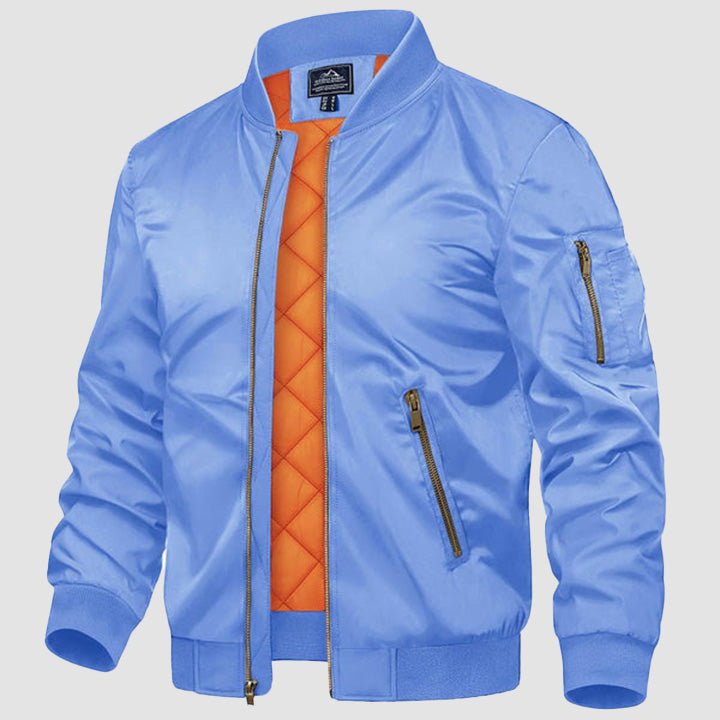 Men's Bomber Jacket – Casual Zip - Up Windbreaker - veyora