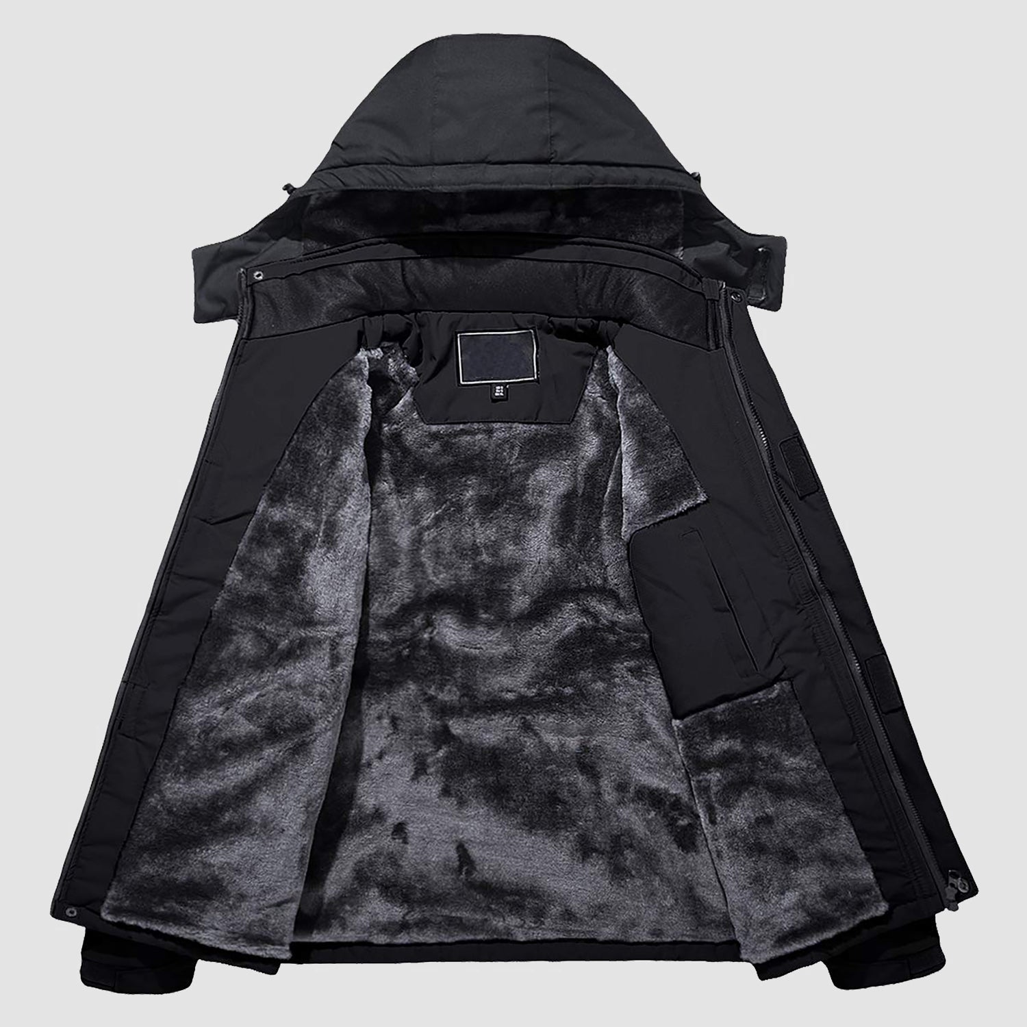 Men's Water-Repellent Winter Ski Jacket with Fleece Lining