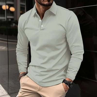 Casual Long - Sleeved Polo - veyora