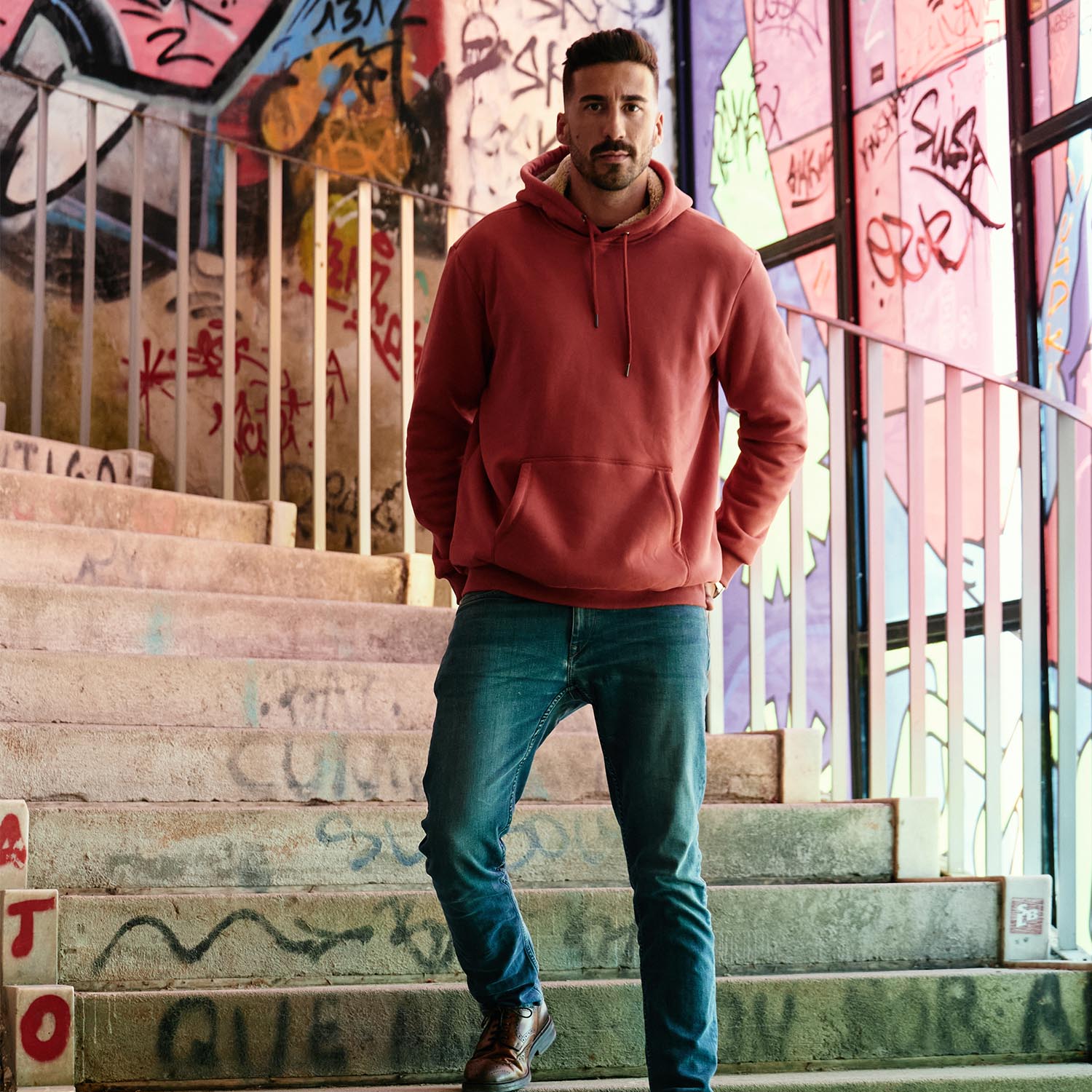 Men's Hoodie Sweater Fleece Pullover Hoodies Sweatshirt - veyora