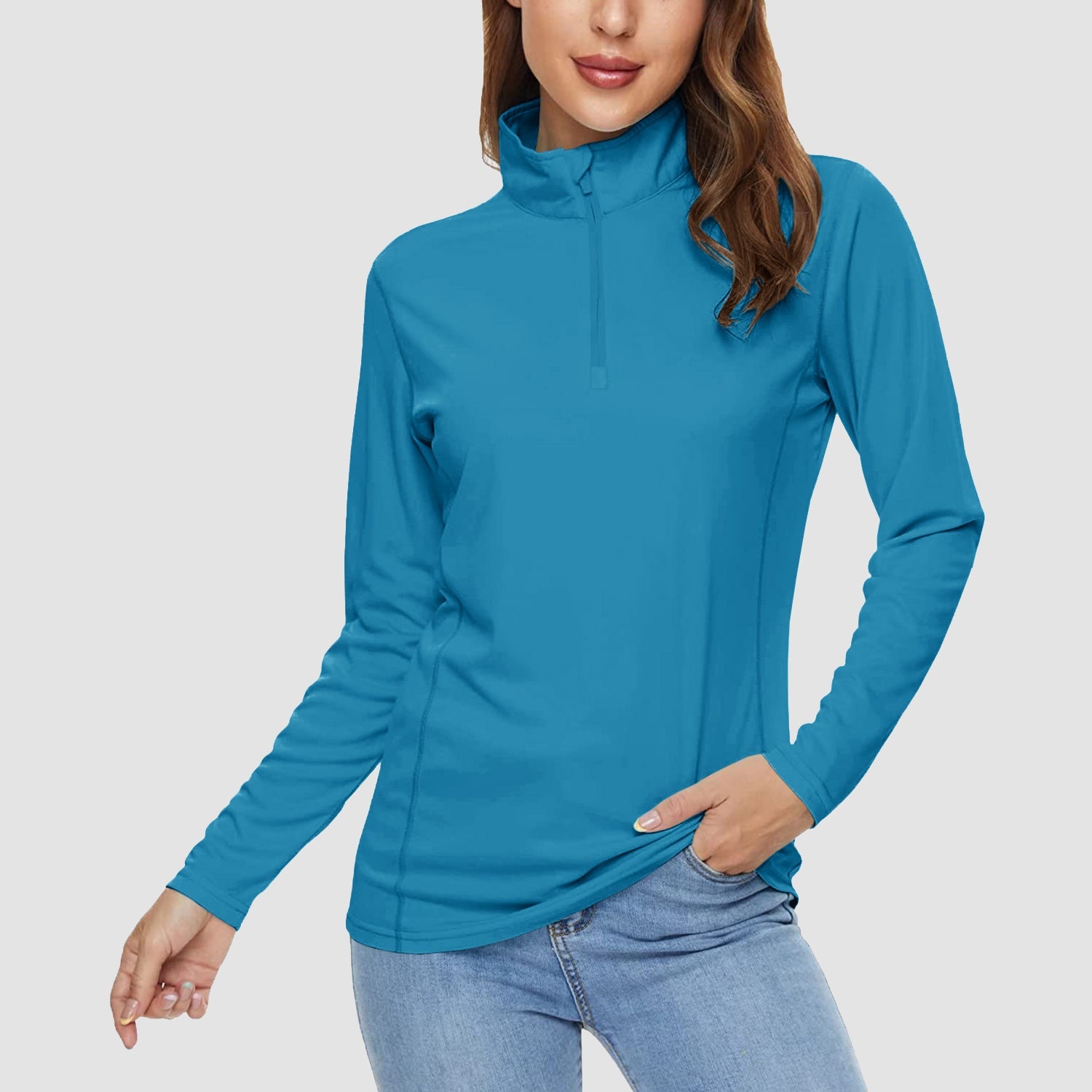 Women's Half Zip Quick Dry Shirt UPF 50+