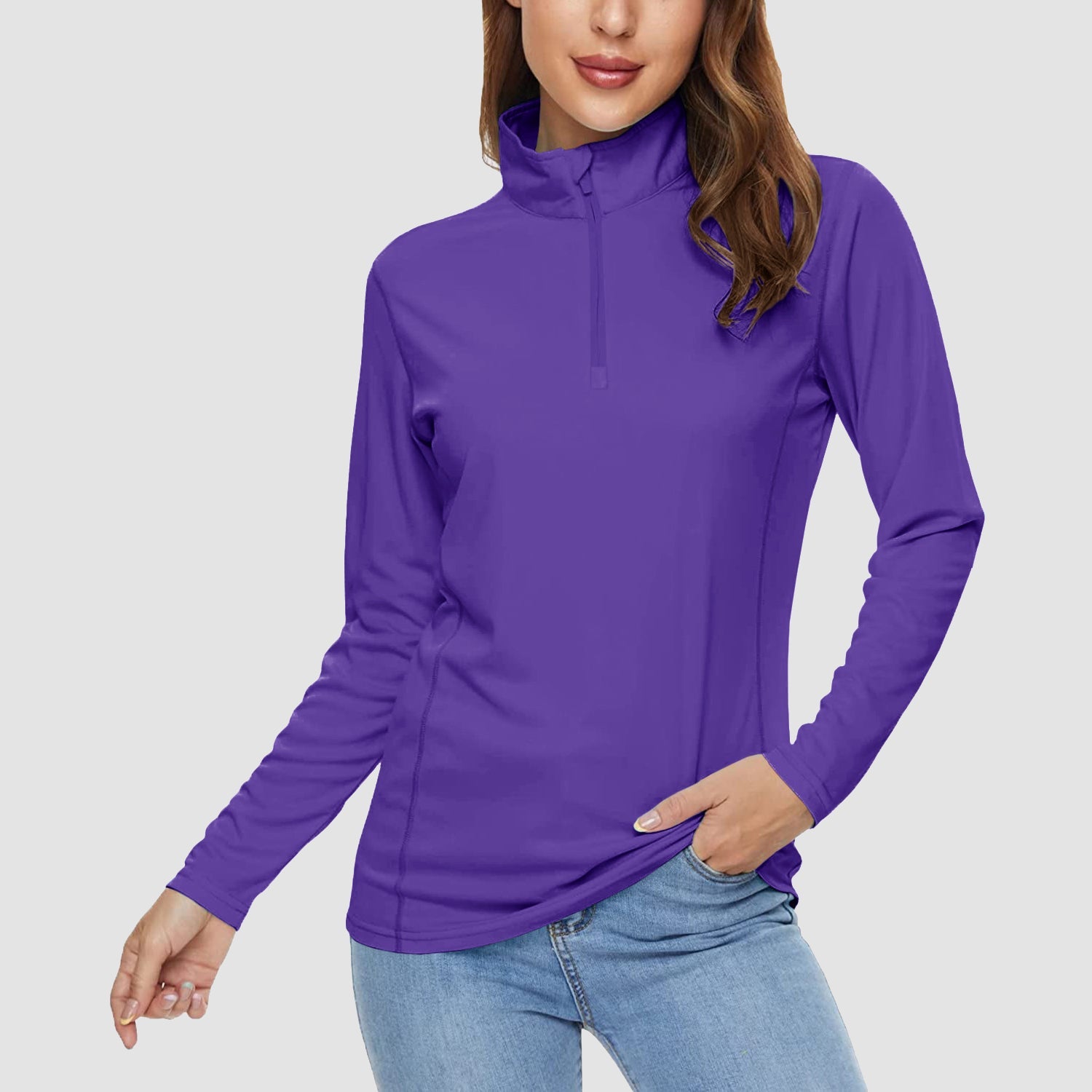 Women's Half Zip Quick Dry Shirt UPF 50+