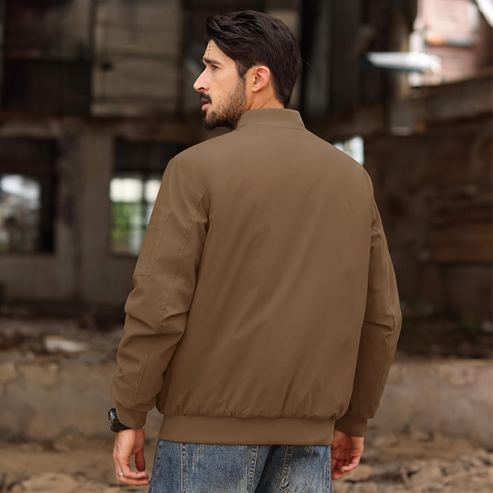 Men's Bomber Jacket – Casual Zip-Up Windbreaker