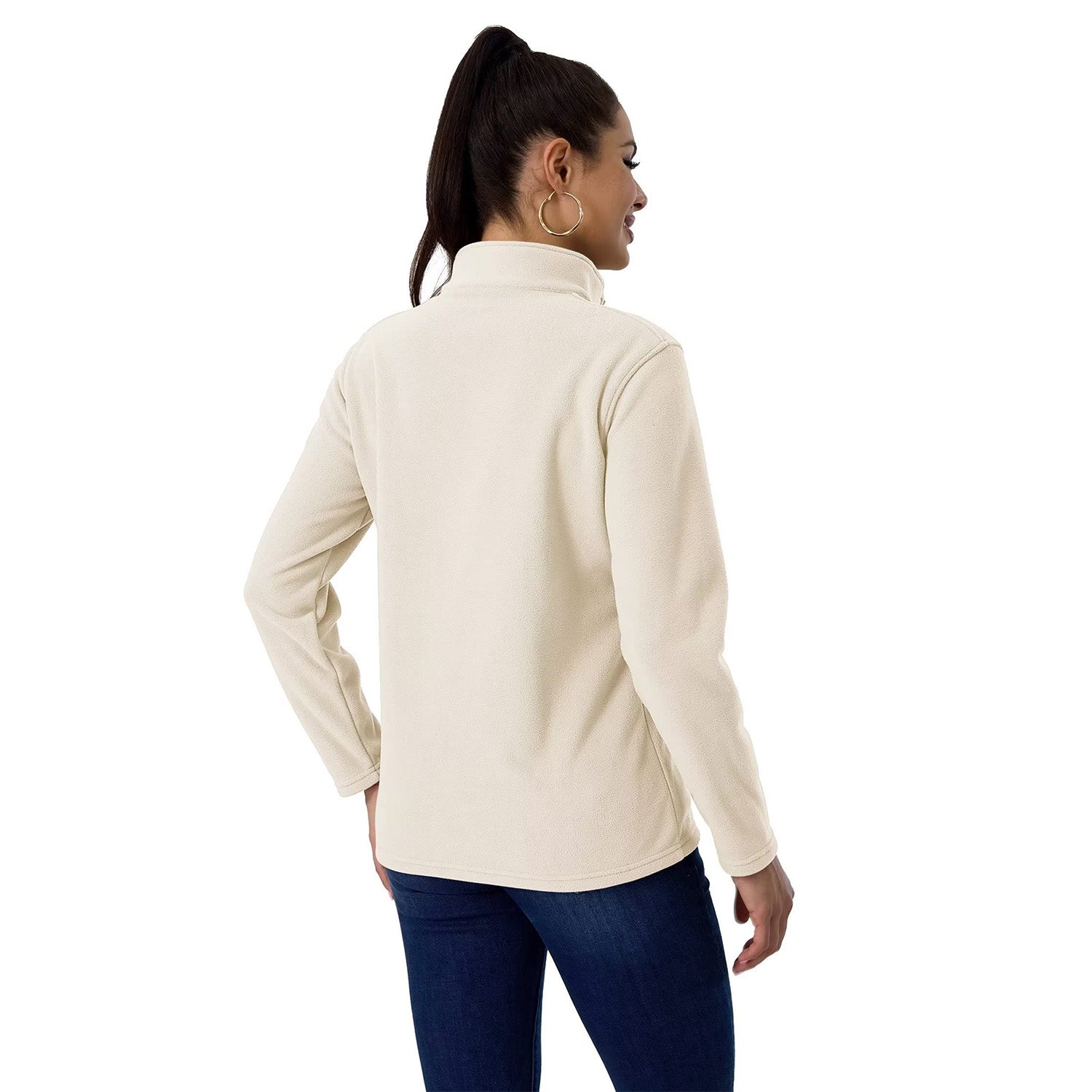 Women's 1/4 Zip Fleece Pullover - Athletic & Warm