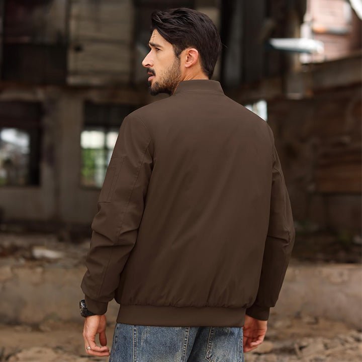 Men's Bomber Jacket – Casual Zip - Up Windbreaker - veyora