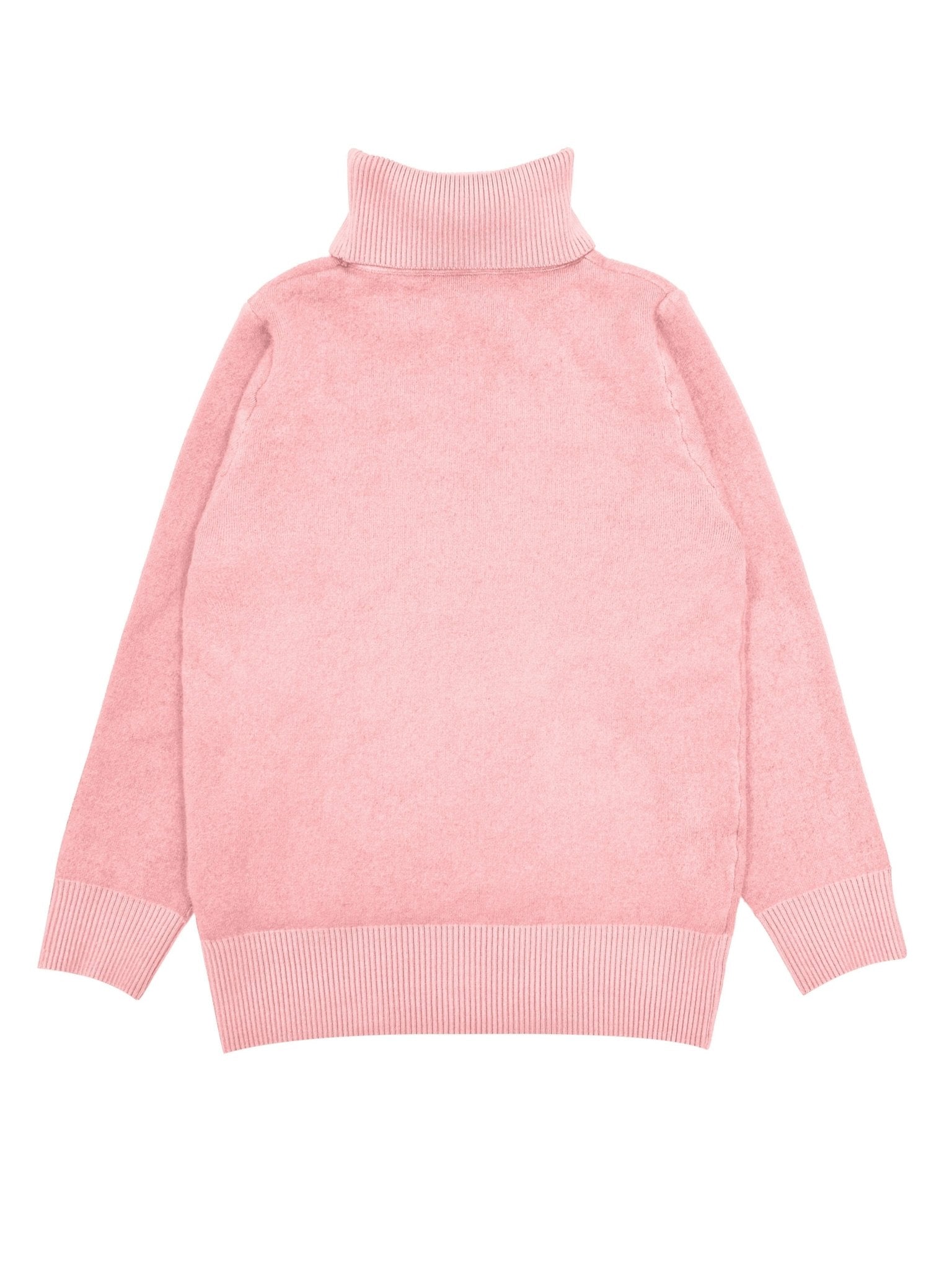 Long Sleeve Solid Turtle Neck Pullover Sweater, Casual Thermal Sweater For Fall & Winter, Women's Clothing - veyora