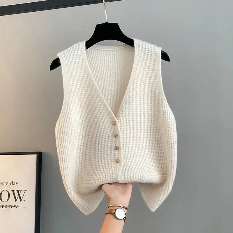 Alyssa™ - Stylish Warm Knitted Vest - veyora