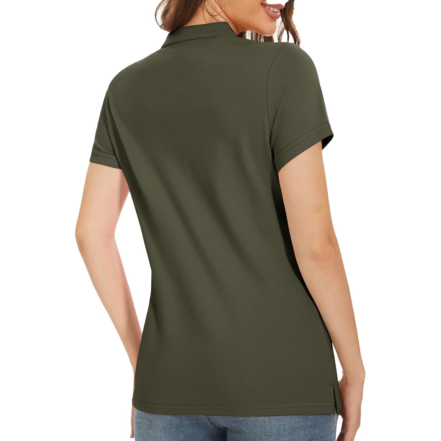 Women's Polo Shirt Cotton Summer Uniform - veyora