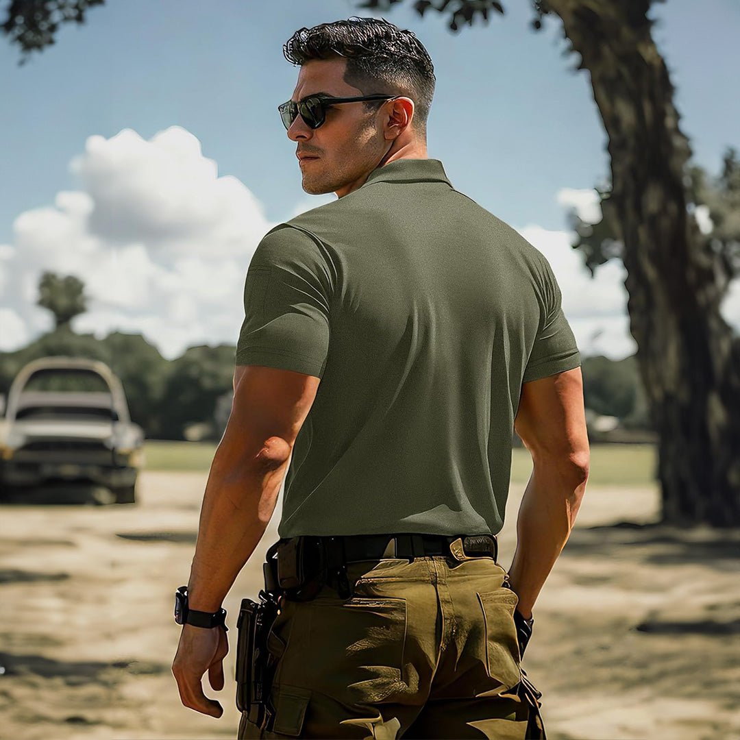 【New In】Men's Tactical Polo Shirt – UPF 50+ Quick Dry Performance - veyora