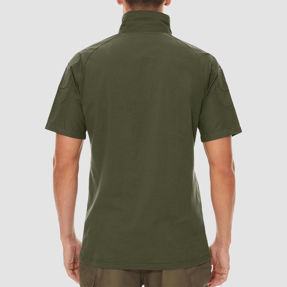 Men's Tactical 1/4 Zip Camo Shirts | Slim Fit - veyora