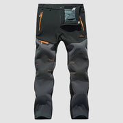 Men's Fleece - Lined Softshell Pants, Water - Resistant for Outdoors - veyora