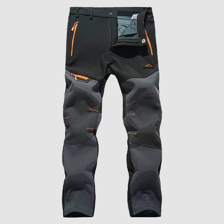 Men's Fleece - Lined Softshell Pants, Water - Resistant for Outdoors - veyora
