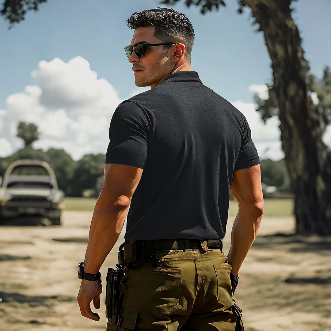 【New In】Men's Tactical Polo Shirt – UPF 50+ Quick Dry Performance - veyora