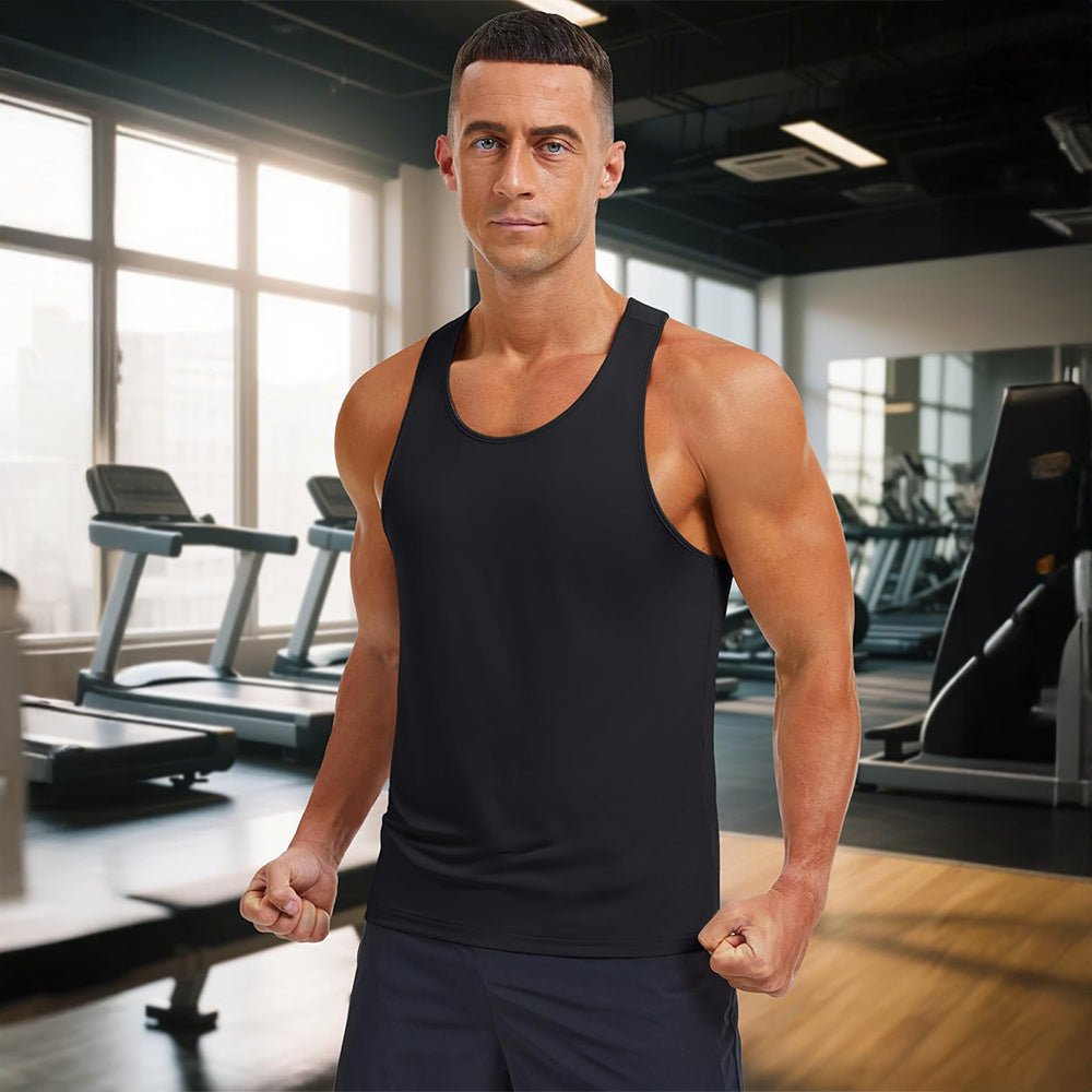 Men's Quick Dry UPF 80+ Athletic Y - Back Summer Tank - veyora