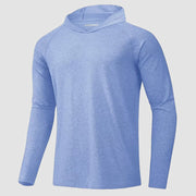 Men's Hooded UPF 50+ Sun Protection Sherpa Fishing Shirt - veyora