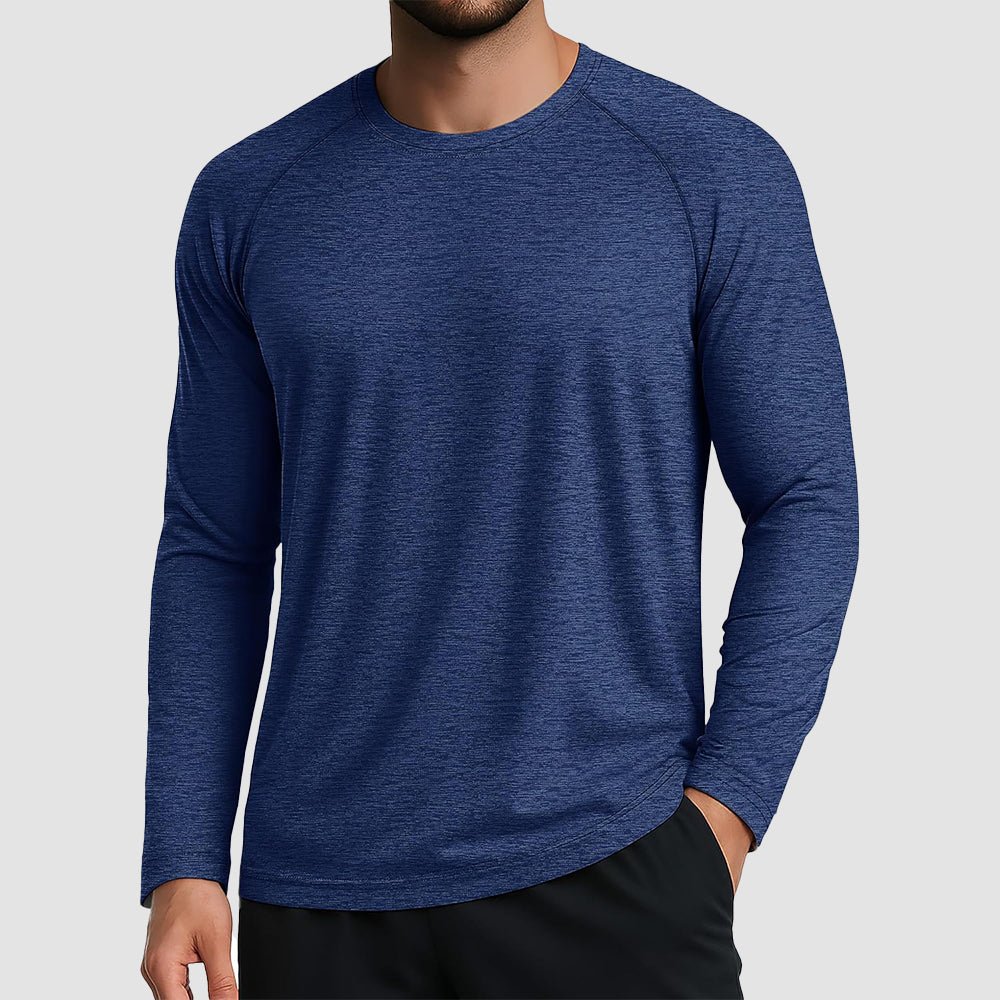 Men's UPF 50+ Long Sleeve Shirt Dry Fit for Fishing & Hiking - veyora