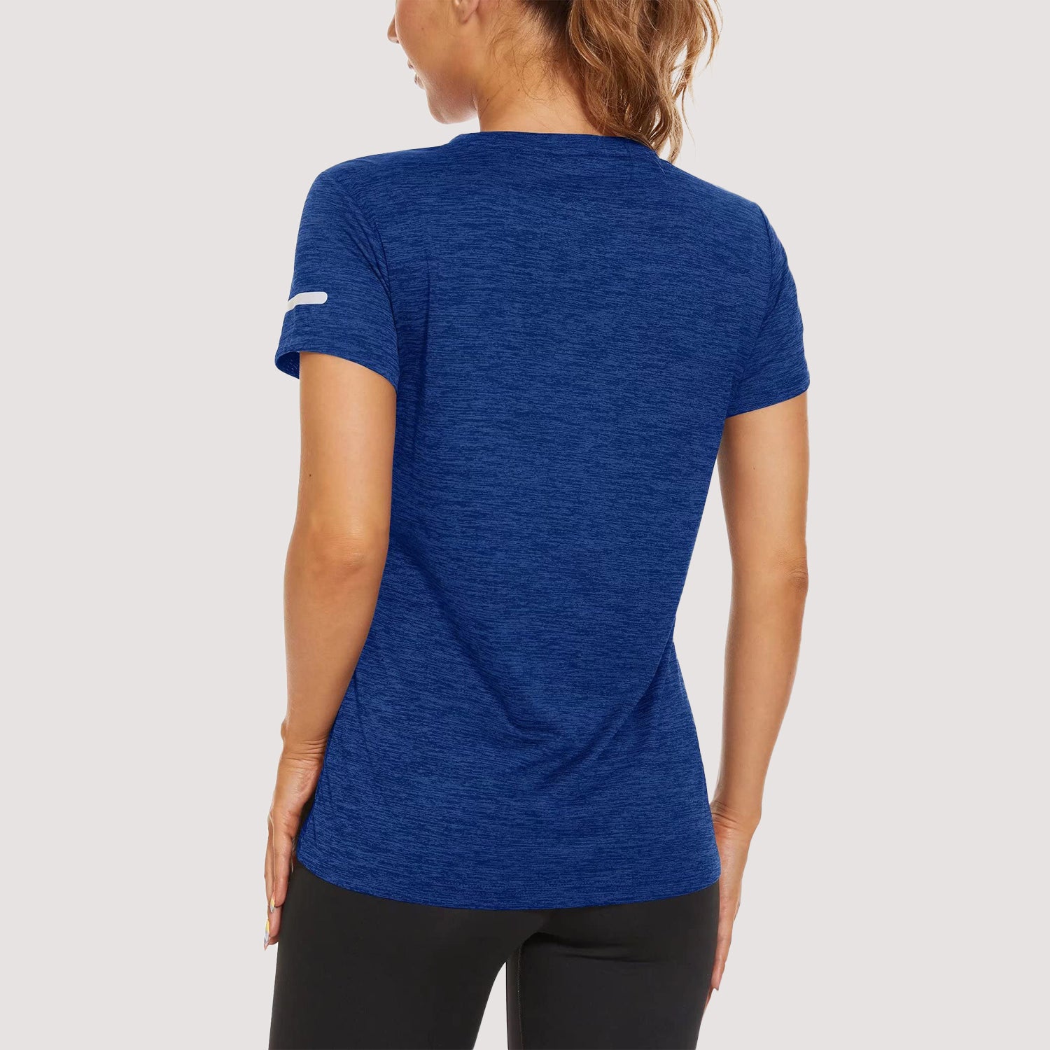 Women's Running T-Shirts Quick Dry with Reflective Strips Tee Shirts - veyora