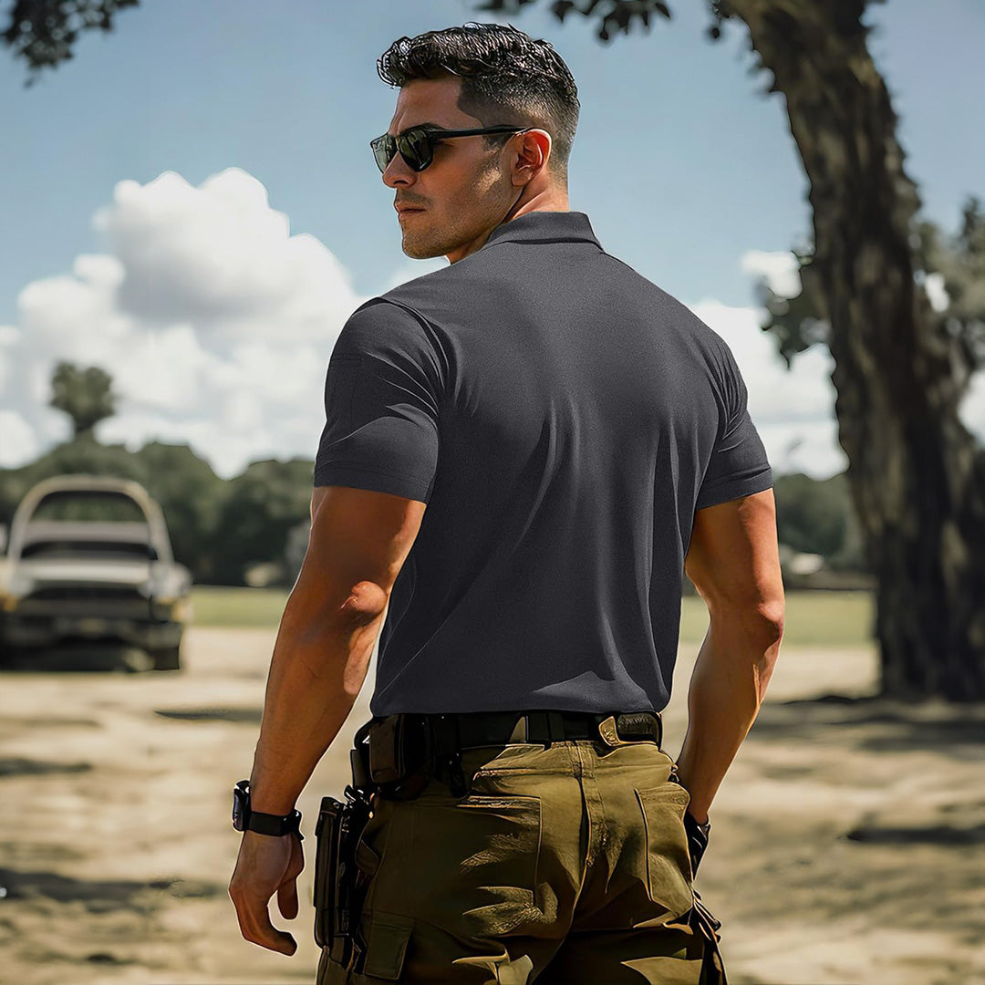 【New In】Men's Tactical Polo Shirt – UPF 50+ Quick Dry Performance