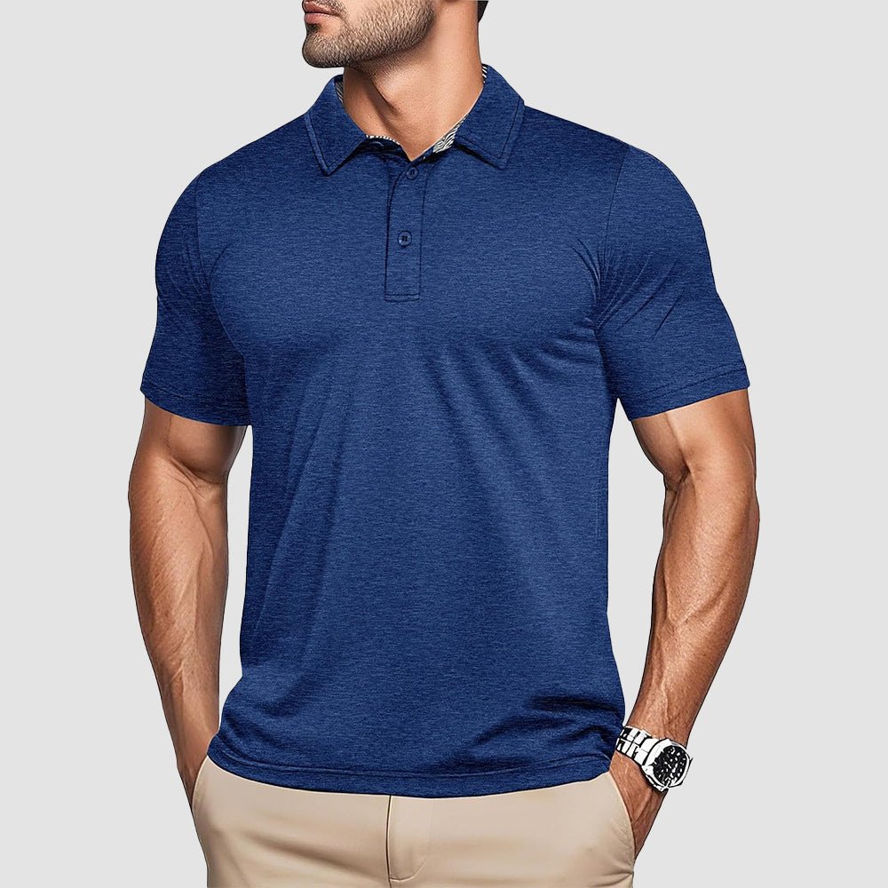 Men's Quick - Dry Performance Polo Golf Shirt - veyora