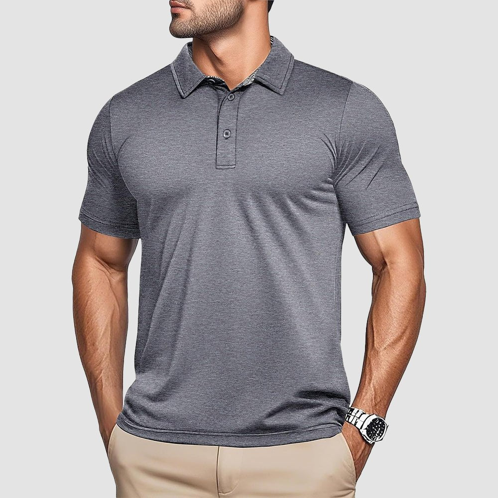 Men's Quick - Dry Performance Polo Golf Shirt - veyora