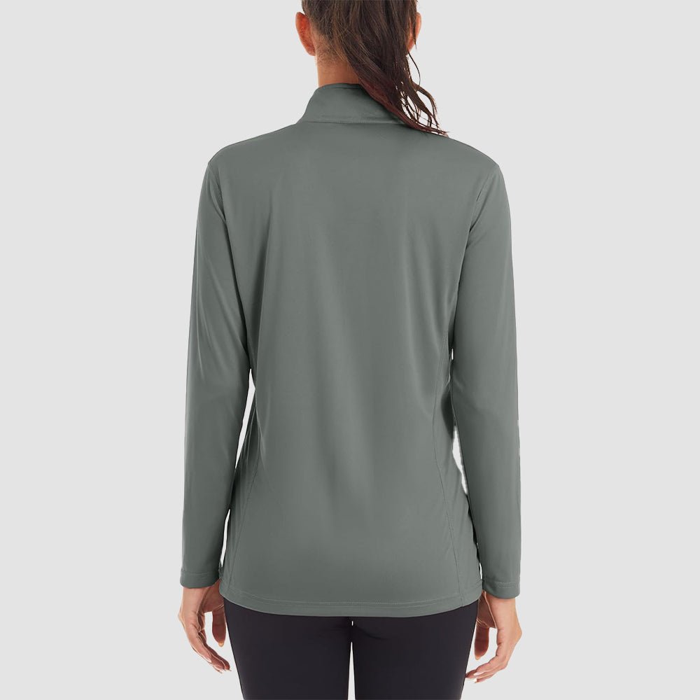Women's Half Zip Quick Dry Shirt UPF 50+ - veyora