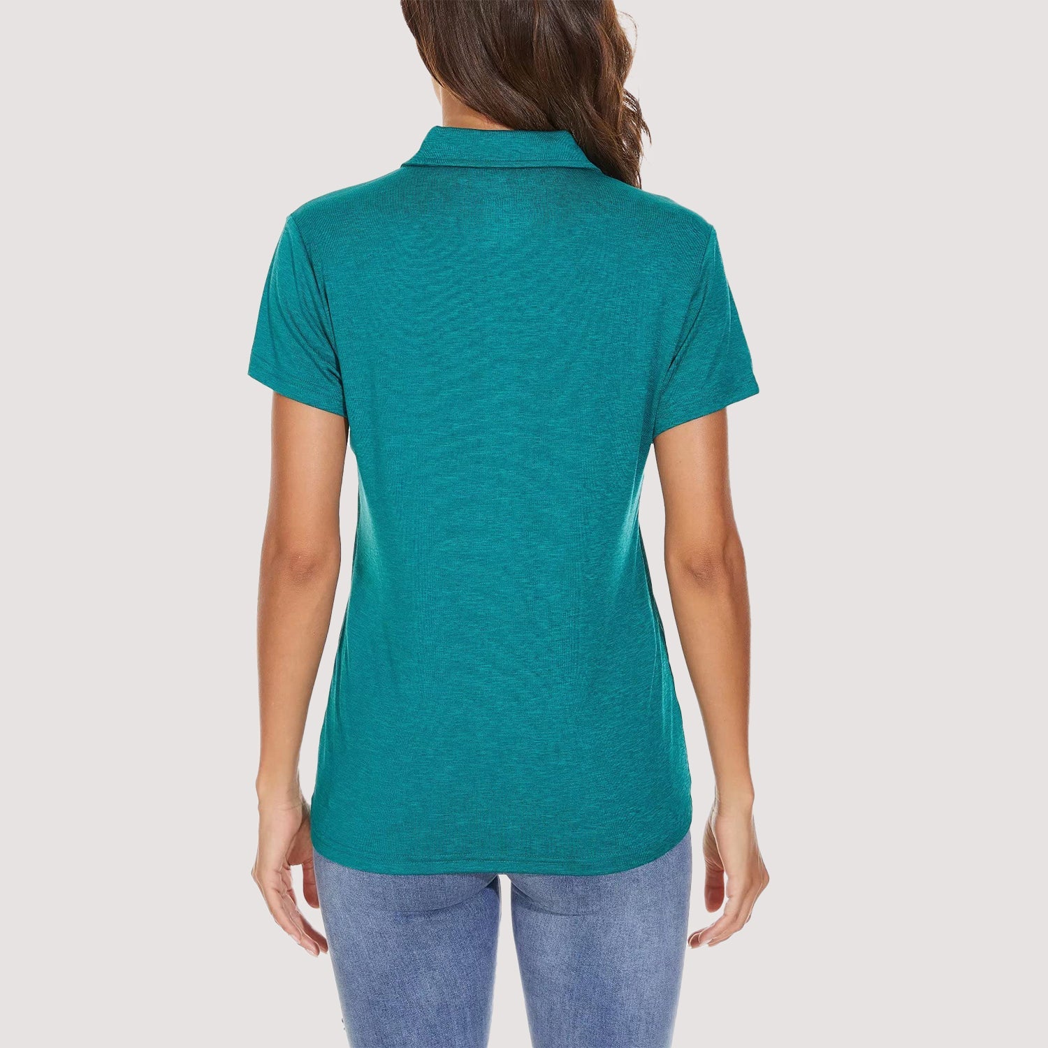 Women's Moisture-Wicking 4-Button Polo T-Shirt