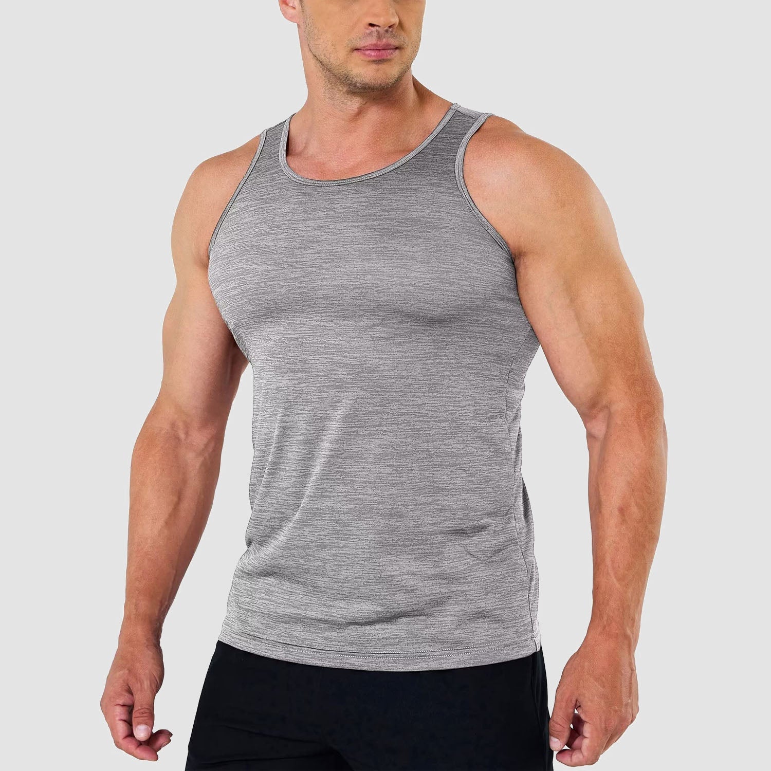 Men's Quick-Dry Workout Tank Top Sleeveless Gym Shirt