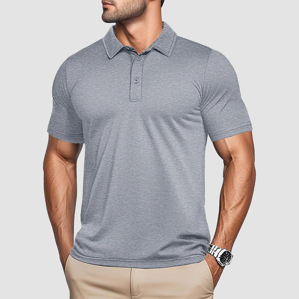 Men's Quick - Dry Performance Polo Golf Shirt - veyora