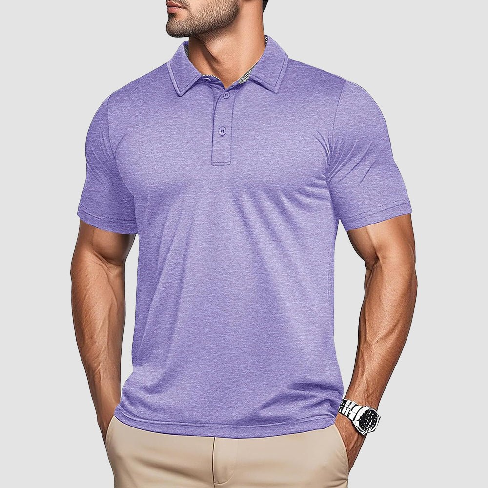 Men's Quick - Dry Performance Polo Golf Shirt - veyora