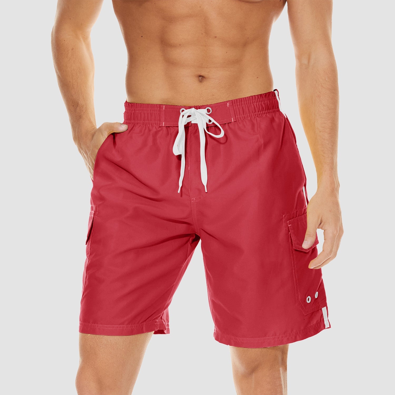 Men's Quick Dry Swim Trunks - Mesh Liner, 4 Pockets - veyora