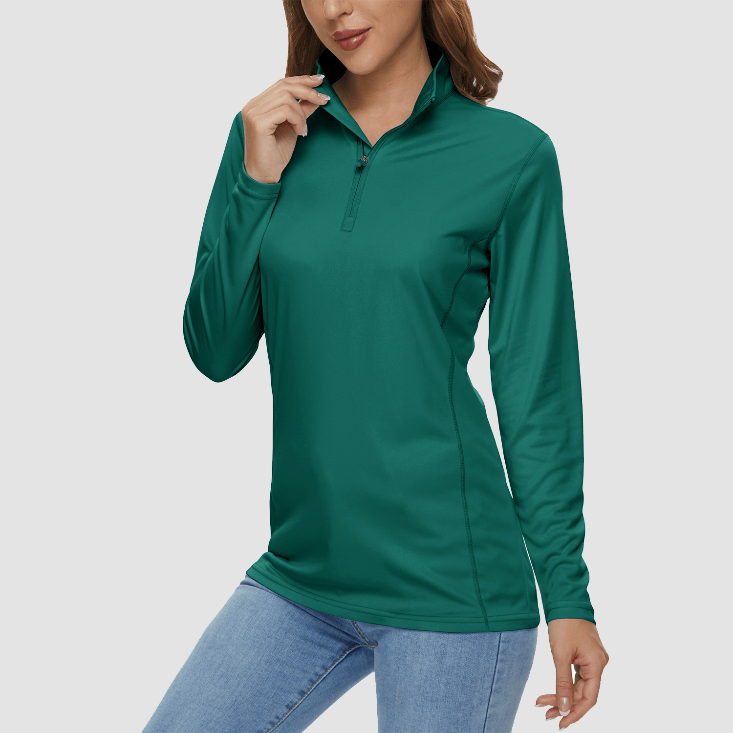 Women's Half Zip Quick Dry Shirt UPF 50+