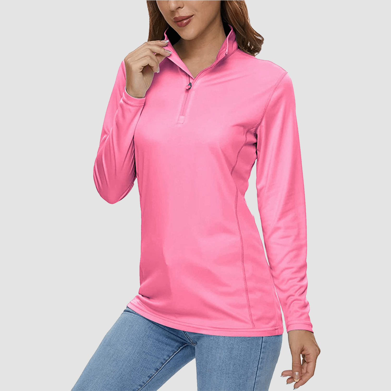 Women's Half Zip Quick Dry Shirt UPF 50+