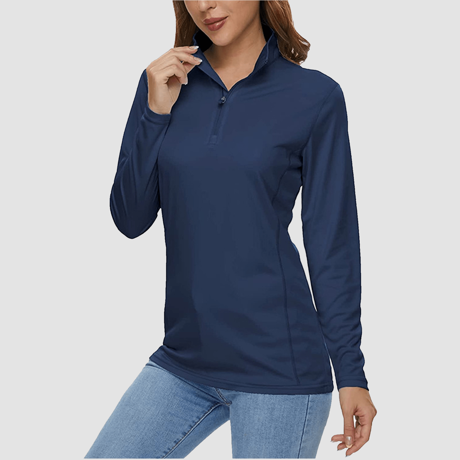 Women's Half Zip Quick Dry Shirt UPF 50+