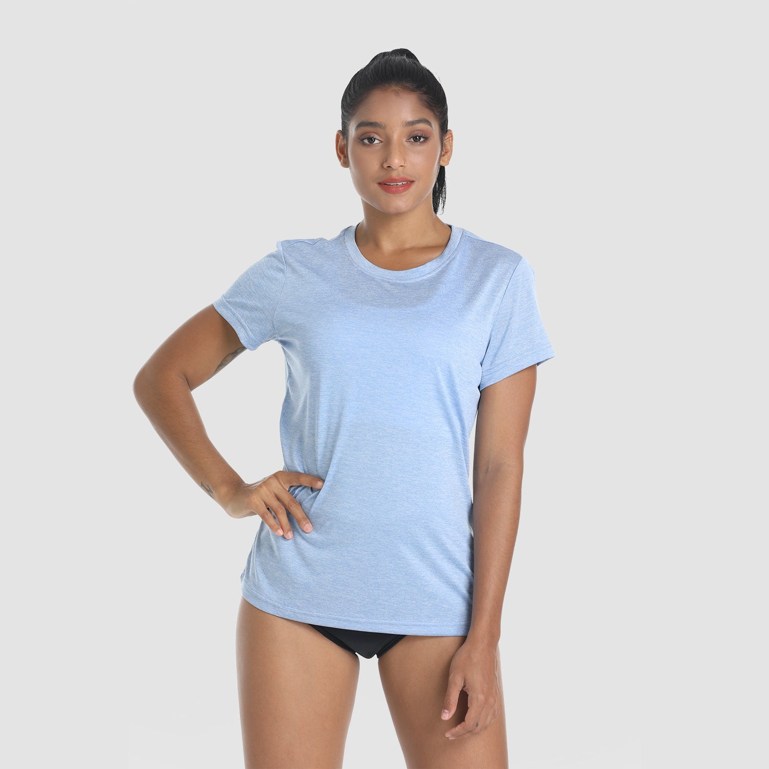 Women's Quick-Dry Short Sleeve Running Workout T-Shirt