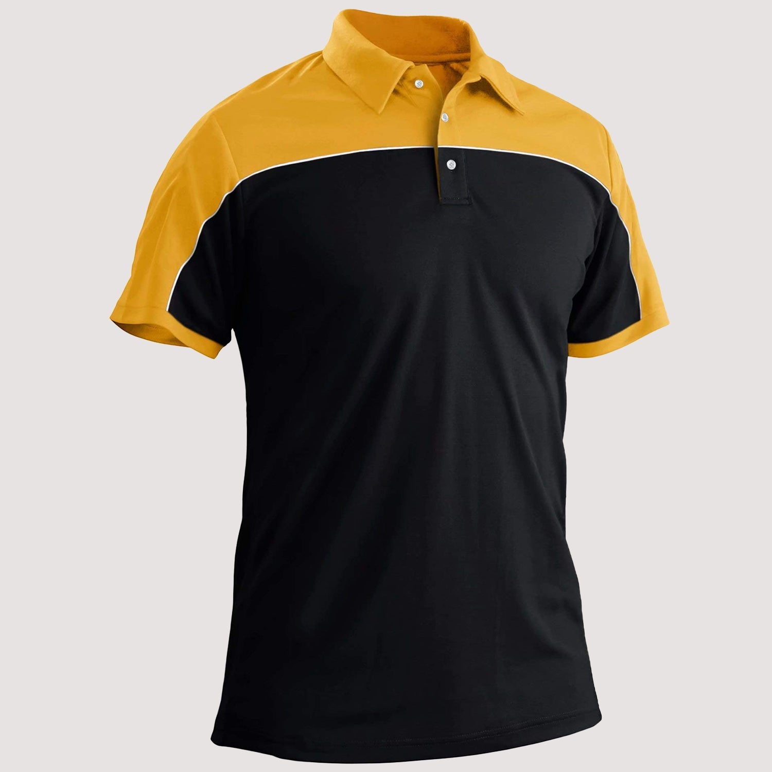 Men's Golf Polo Shirts Quick Dry Contrasting colors - veyora