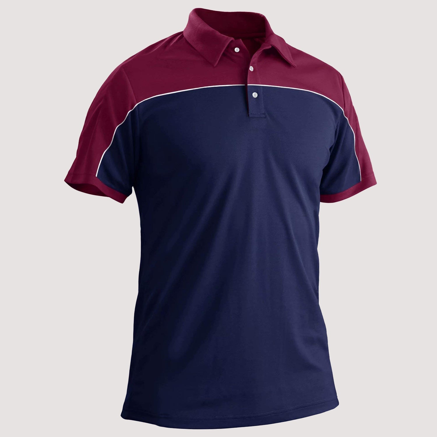 Men's Golf Polo Shirts Quick Dry Contrasting colors - veyora