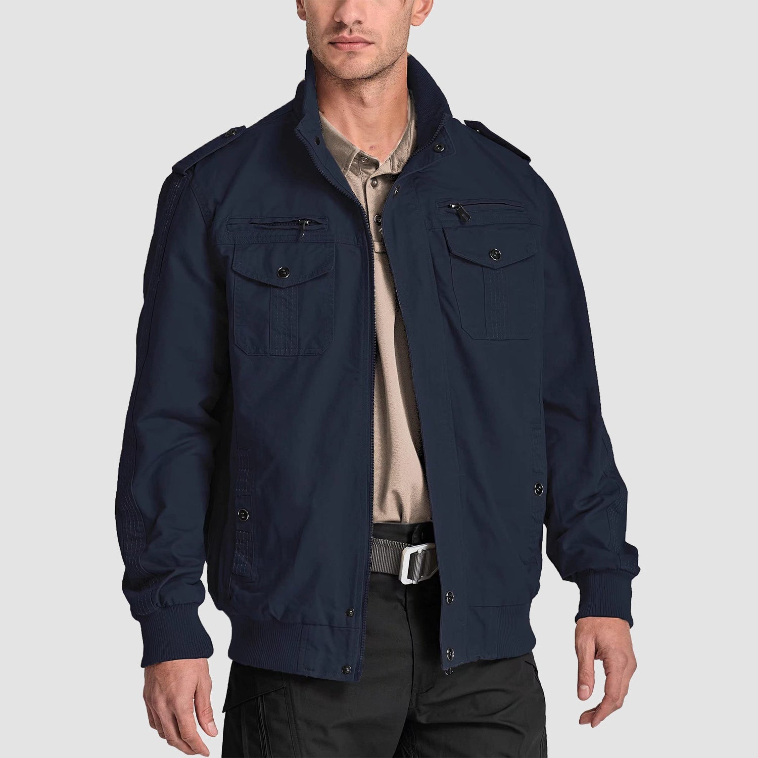 Men's Lightweight Tactical Cargo Jackets Combat Jacket - veyora