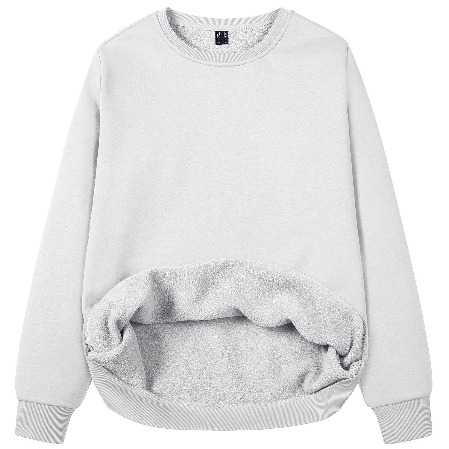 Women's Fleece Sweatshirt - Crewneck & Long Sleeve