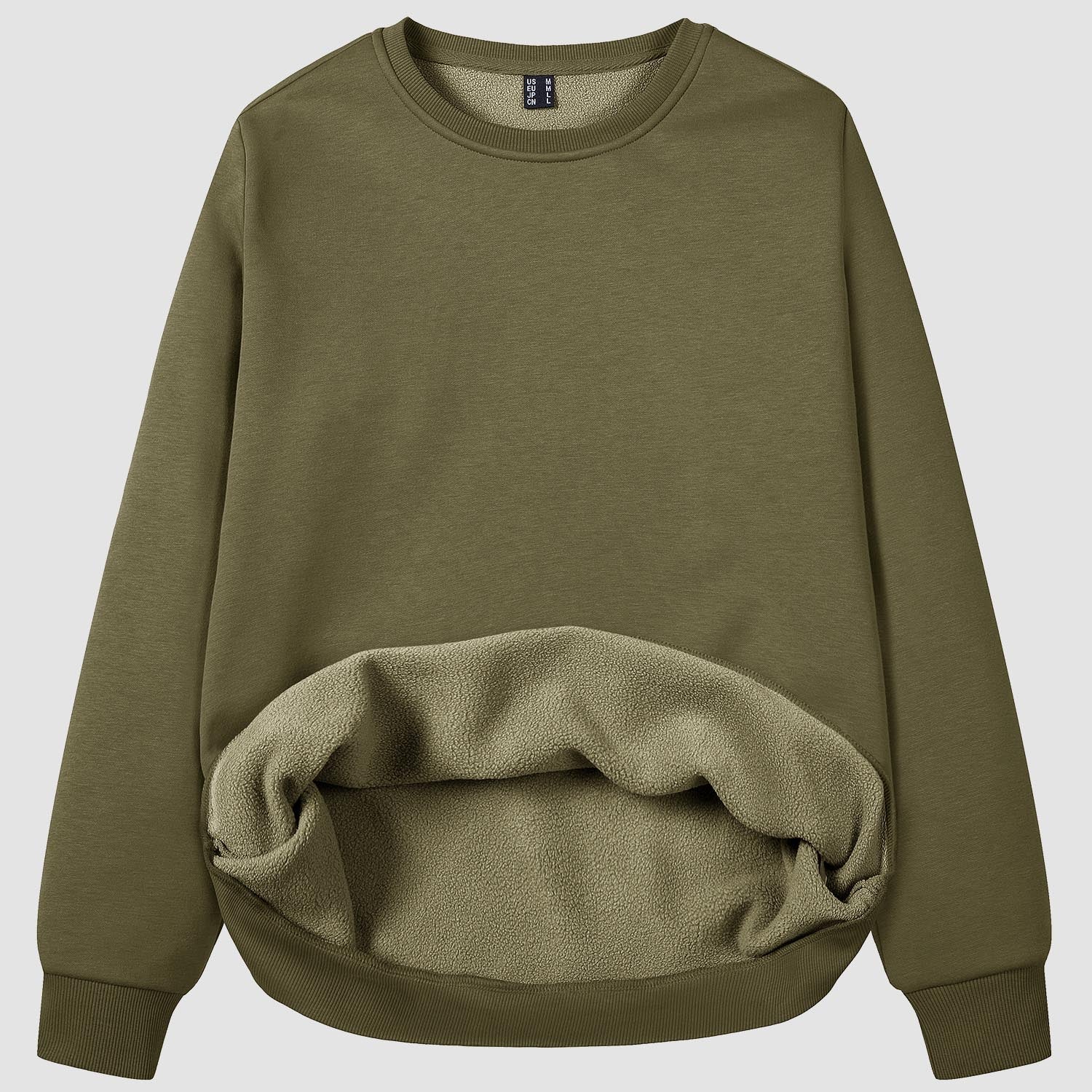 Women's Fleece Sweatshirt - Crewneck & Long Sleeve