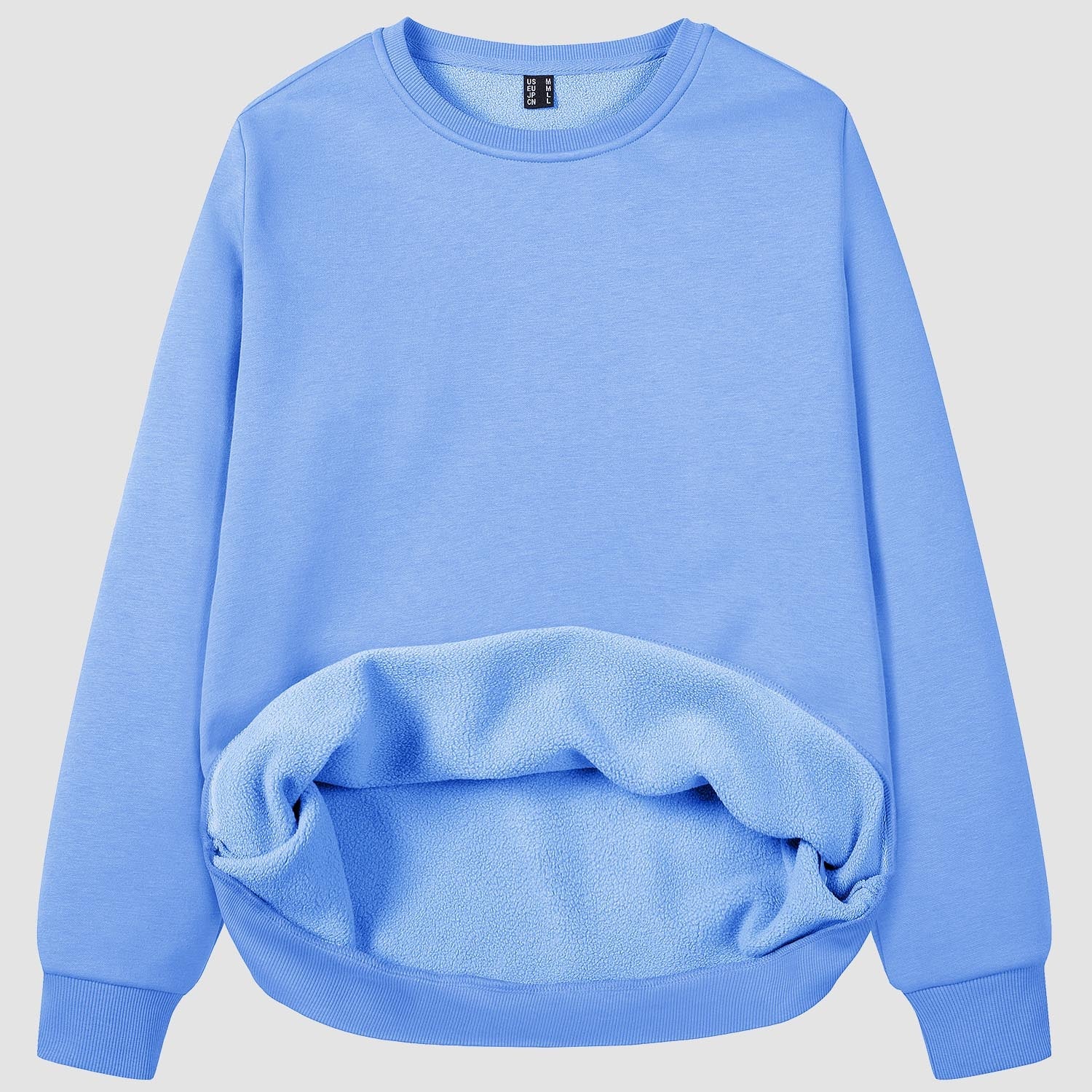 Women's Fleece Sweatshirt - Crewneck & Long Sleeve