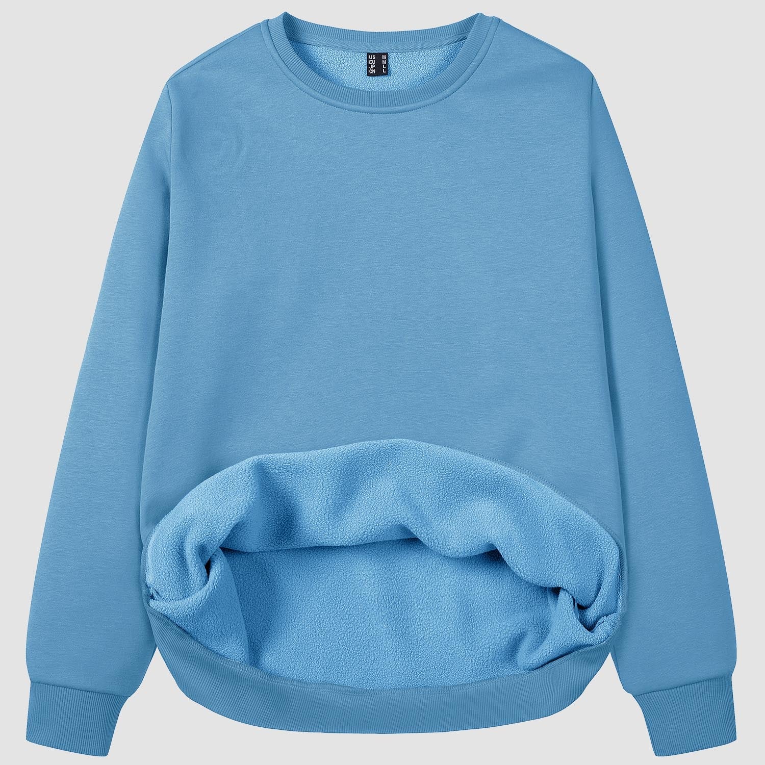 Women's Fleece Sweatshirt - Crewneck & Long Sleeve