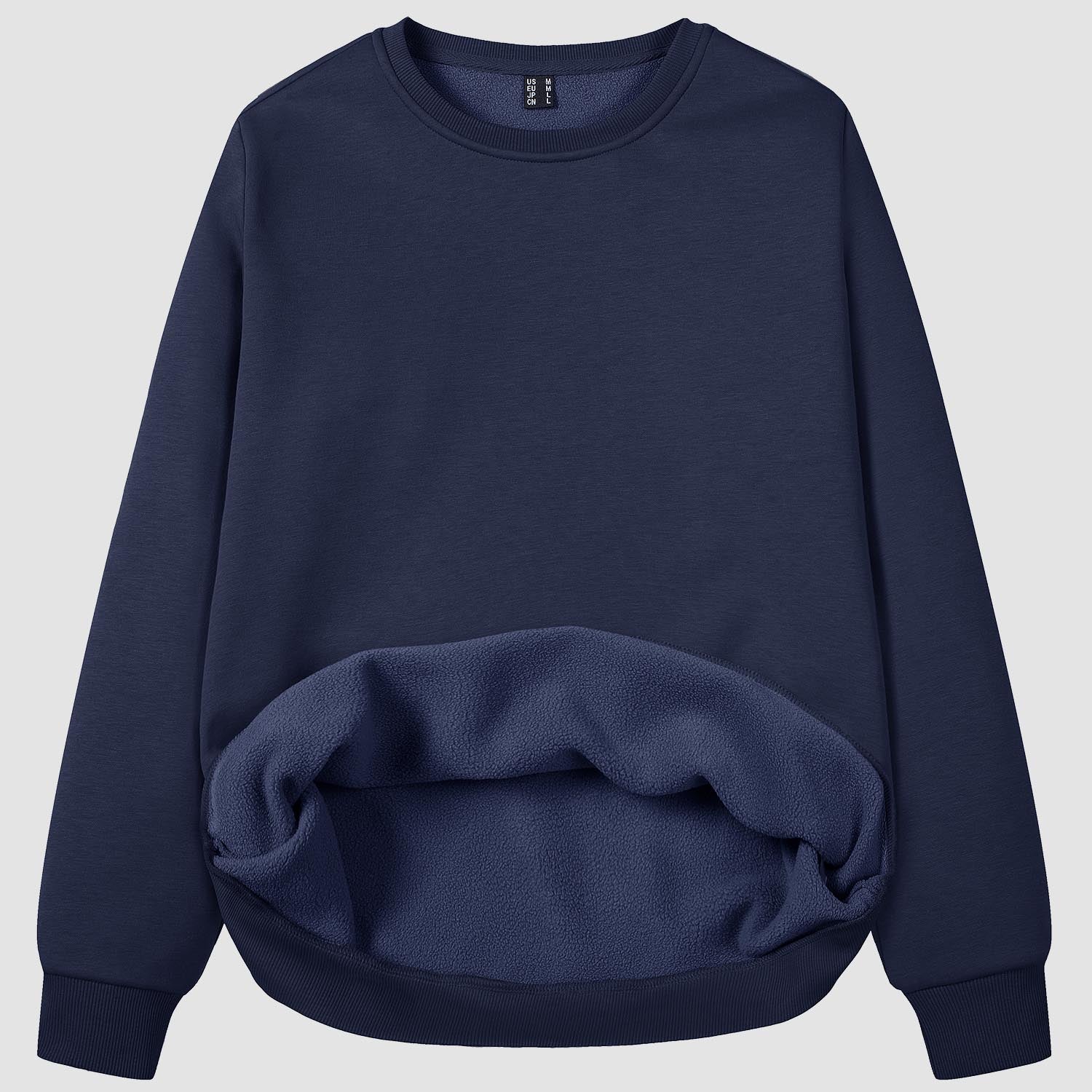 Women's Fleece Sweatshirt - Crewneck & Long Sleeve