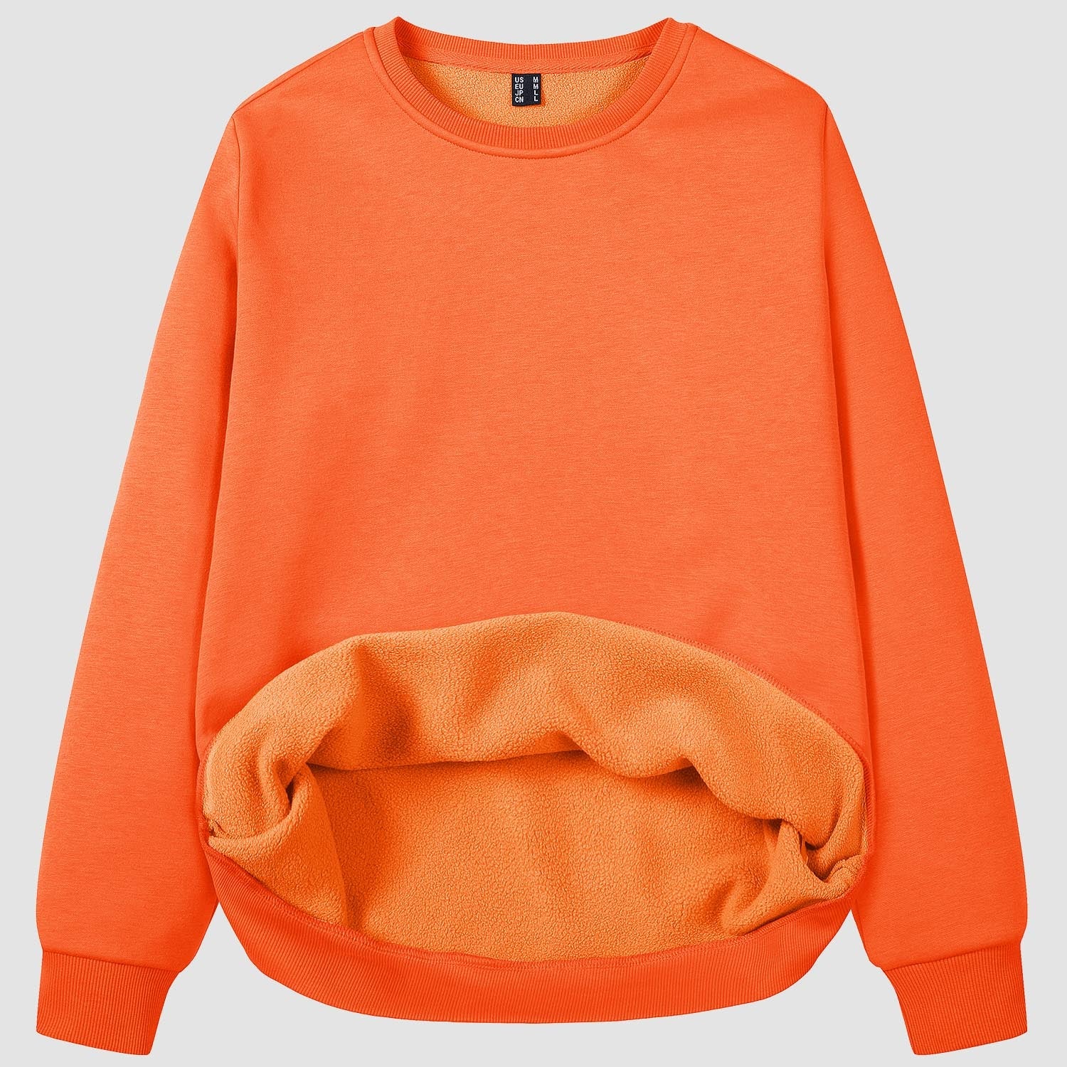 Women's Fleece Sweatshirt - Crewneck & Long Sleeve