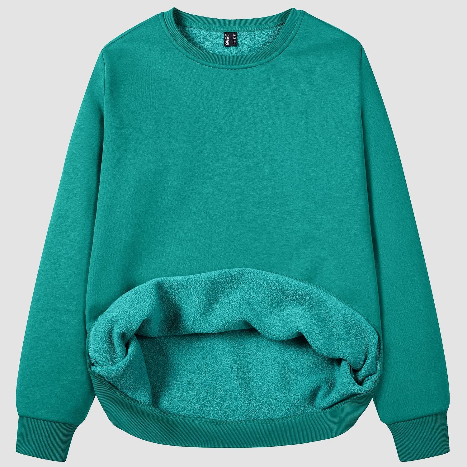 Women's Fleece Sweatshirt - Crewneck & Long Sleeve