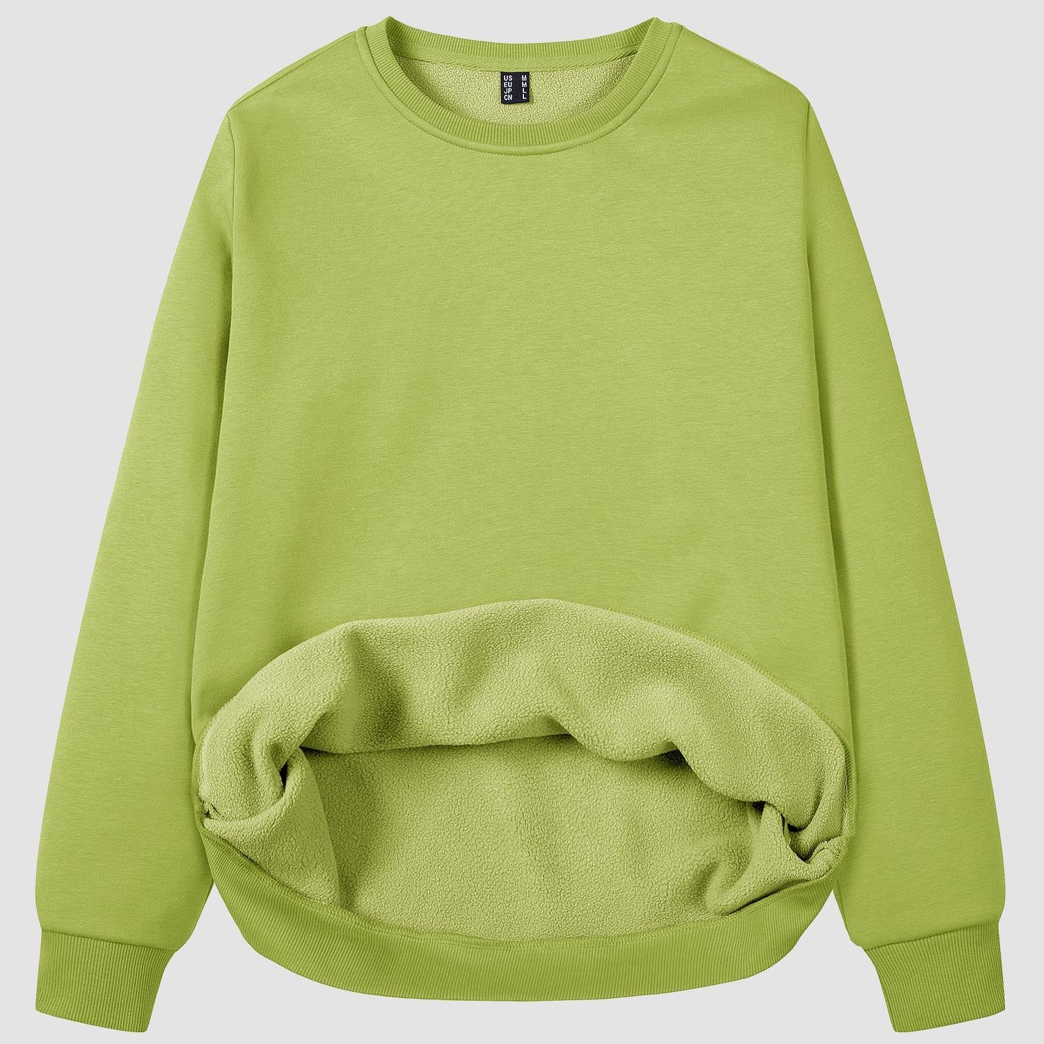 Women's Fleece Sweatshirt - Crewneck & Long Sleeve