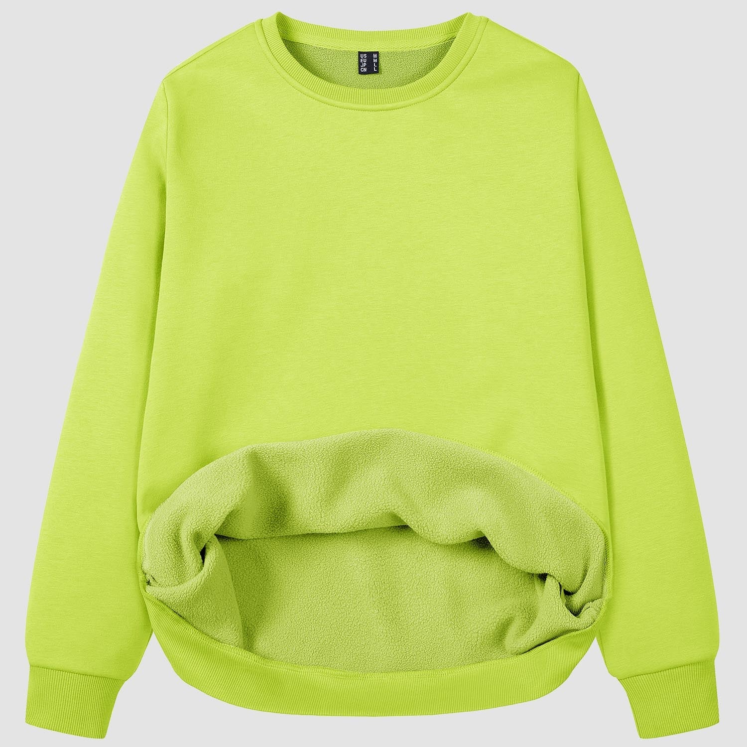 Women's Fleece Sweatshirt - Crewneck & Long Sleeve